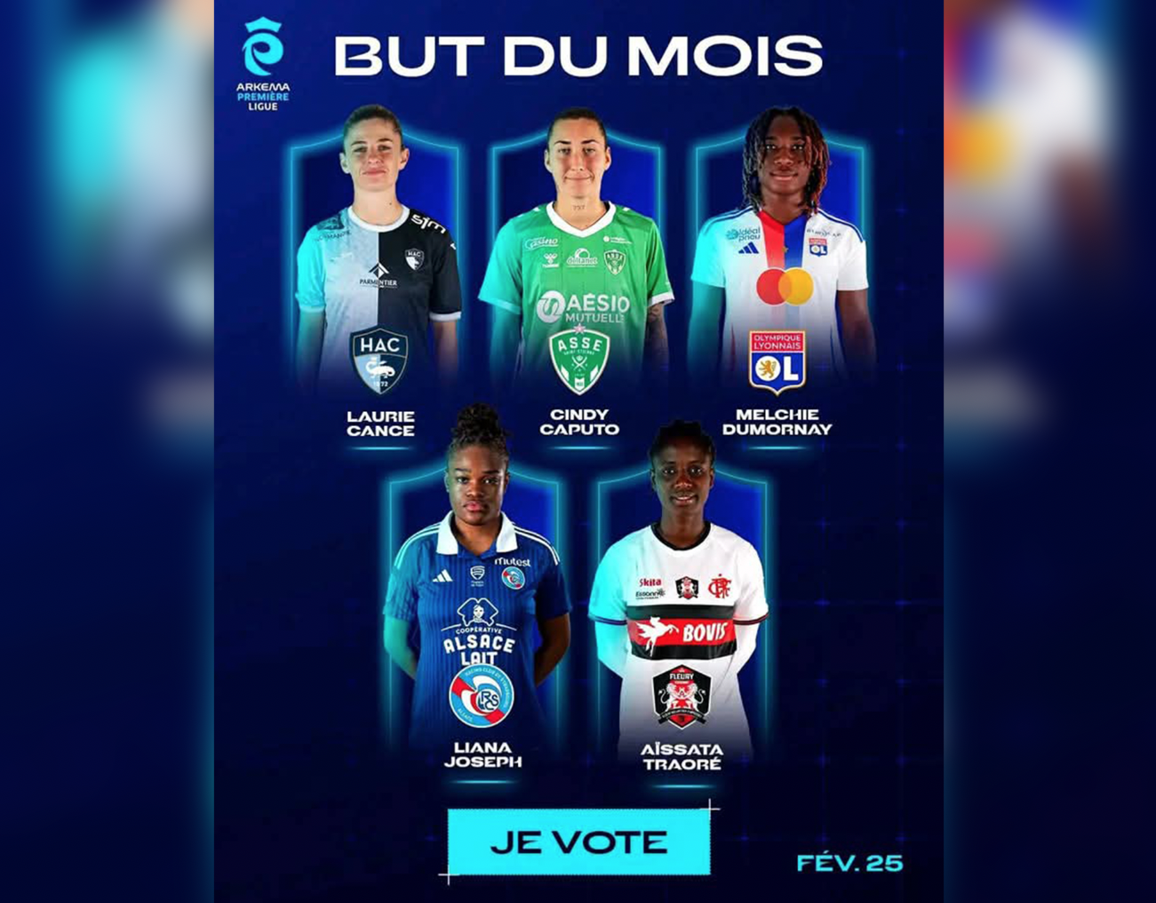 Corventina nominée pour le trophée du meilleur but de février !